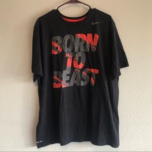 Nike born to beast black tee shirt XXL (17)